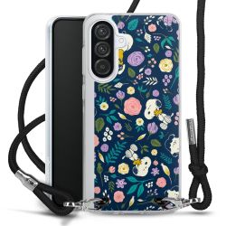 New Carry Case Transparent Stoff schwarz/silber