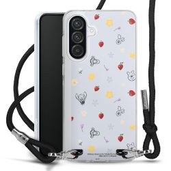 New Carry Case Transparent Stoff schwarz/silber