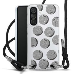 New Carry Case Transparent Stoff schwarz/silber