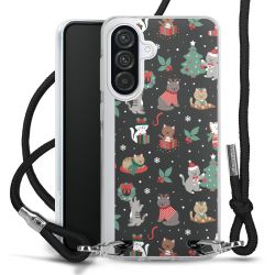 New Carry Case Transparent Stoff schwarz/silber