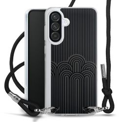 New Carry Case Transparent Stoff schwarz/silber