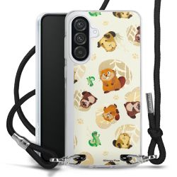 New Carry Case Transparent Stoff schwarz/silber