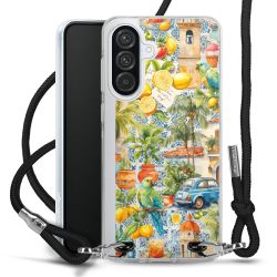 New Carry Case Transparent Stoff schwarz/silber