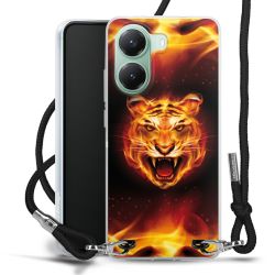 New Carry Case Transparent Stoff schwarz/silber