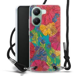 New Carry Case Transparent Stoff schwarz/silber