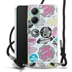 New Carry Case Transparent Stoff schwarz/silber