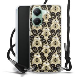 New Carry Case Transparent Stoff schwarz/silber