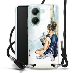 New Carry Case Transparent Stoff schwarz/silber