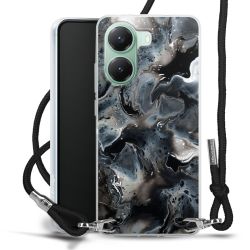 New Carry Case Transparent Stoff schwarz/silber