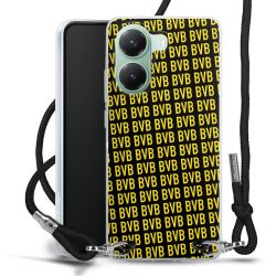 New Carry Case Transparent Stoff schwarz/silber