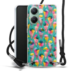 New Carry Case Transparent Stoff schwarz/silber