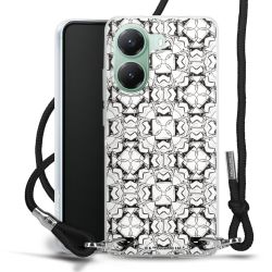 New Carry Case Transparent Stoff schwarz/silber