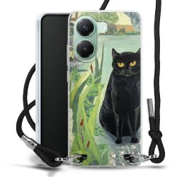 New Carry Case Transparent Stoff schwarz/silber