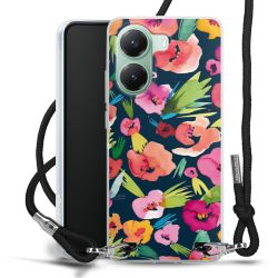 New Carry Case Transparent Stoff schwarz/silber