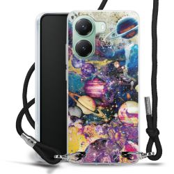 New Carry Case Transparent Stoff schwarz/silber