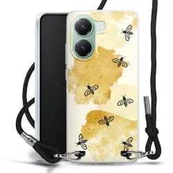 New Carry Case Transparent Stoff schwarz/silber