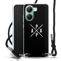 New Carry Case Transparent Stoff schwarz/silber