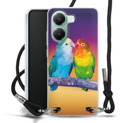 New Carry Case Transparent Stoff schwarz/silber