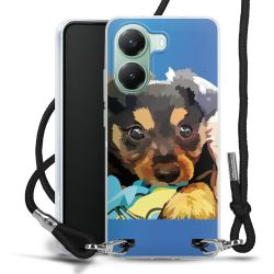 New Carry Case Transparent Stoff schwarz/silber