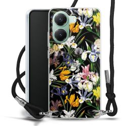 New Carry Case Transparent Stoff schwarz/silber