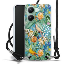 New Carry Case Transparent Stoff schwarz/silber