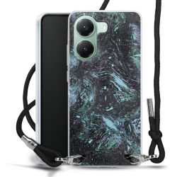 New Carry Case Transparent Stoff schwarz/silber