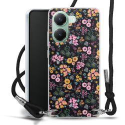 New Carry Case Transparent Stoff schwarz/silber