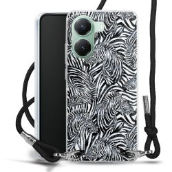 New Carry Case Transparent Stoff schwarz/silber