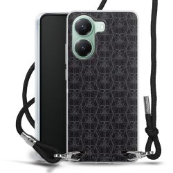 New Carry Case Transparent Stoff schwarz/silber