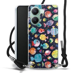 New Carry Case Transparent Stoff schwarz/silber