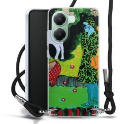 New Carry Case Transparent Stoff schwarz/silber