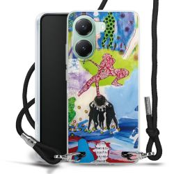 New Carry Case Transparent Stoff schwarz/silber