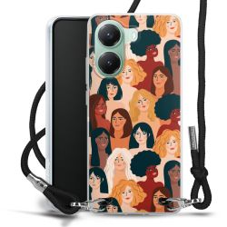 New Carry Case Transparent Stoff schwarz/silber