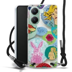 New Carry Case Transparent Stoff schwarz/silber