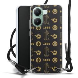 New Carry Case Transparent Stoff schwarz/silber