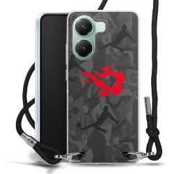 New Carry Case Transparent Stoff schwarz/silber