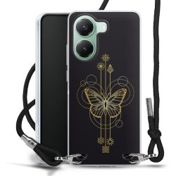 New Carry Case Transparent Stoff schwarz/silber