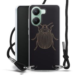 New Carry Case Transparent Stoff schwarz/silber