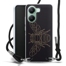 New Carry Case Transparent Stoff schwarz/silber