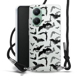 New Carry Case Transparent Stoff schwarz/silber