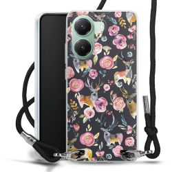 New Carry Case Transparent Stoff schwarz/silber