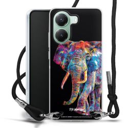 New Carry Case Transparent Stoff schwarz/silber