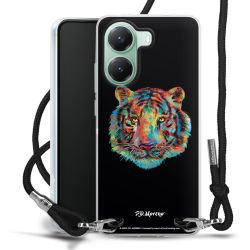 New Carry Case Transparent Stoff schwarz/silber