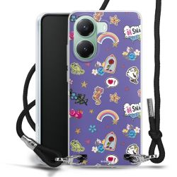 New Carry Case Transparent Stoff schwarz/silber