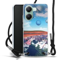 New Carry Case Transparent Stoff schwarz/silber