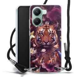 New Carry Case Transparent Stoff schwarz/silber