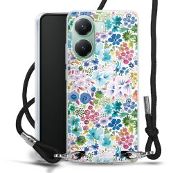 New Carry Case Transparent Stoff schwarz/silber