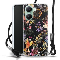 New Carry Case Transparent Stoff schwarz/silber