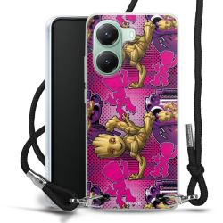 New Carry Case Transparent Stoff schwarz/silber