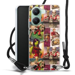 New Carry Case Transparent Stoff schwarz/silber